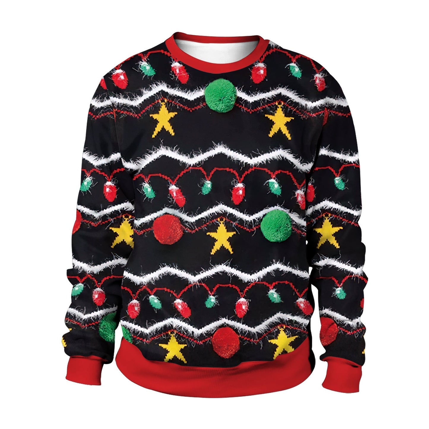 3D Printed Christmas Crewneck Sweat