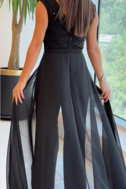 Women's Soft Crew Neck Jumpsuit
