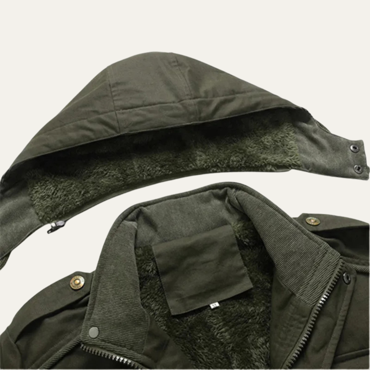 Waterproof Mens Hooded Cargo Parka with Extra Pockets