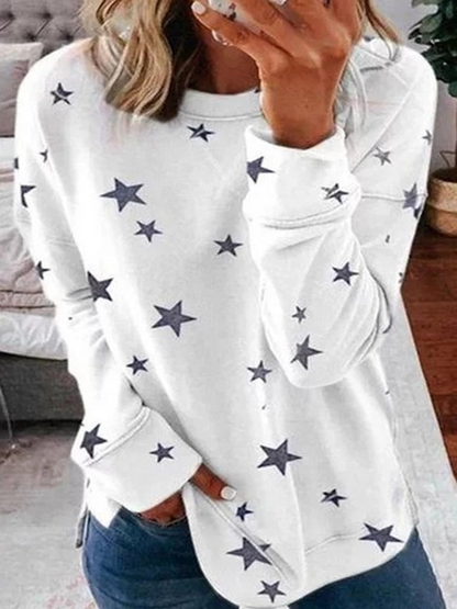 Women's sweatshirt with star print | Casual & everyday