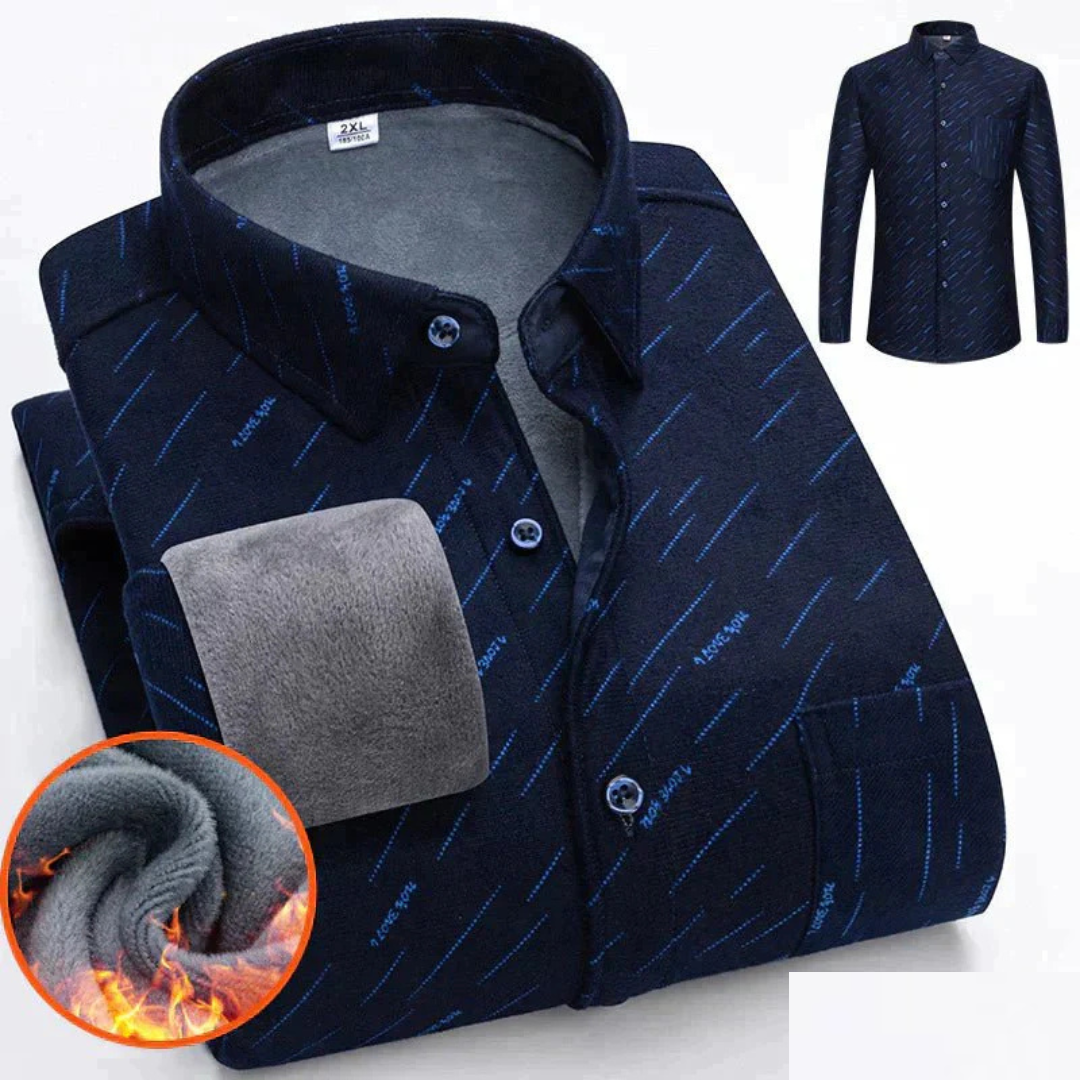 Casual warm shirt for men | Buttoned