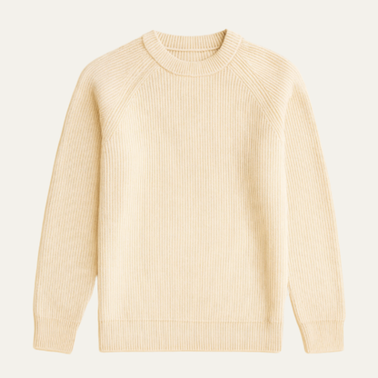 Warm Mens Merino Wool Crew Neck Winter Sweater - Nocini