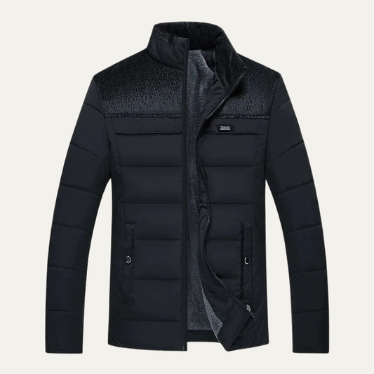 Warm Men's Padded Puffer Zip Jacket - Nocini