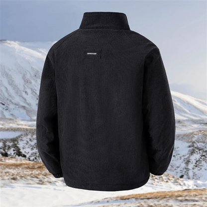 Warm Mens Corduroy Fleece Winter Coat Jacket