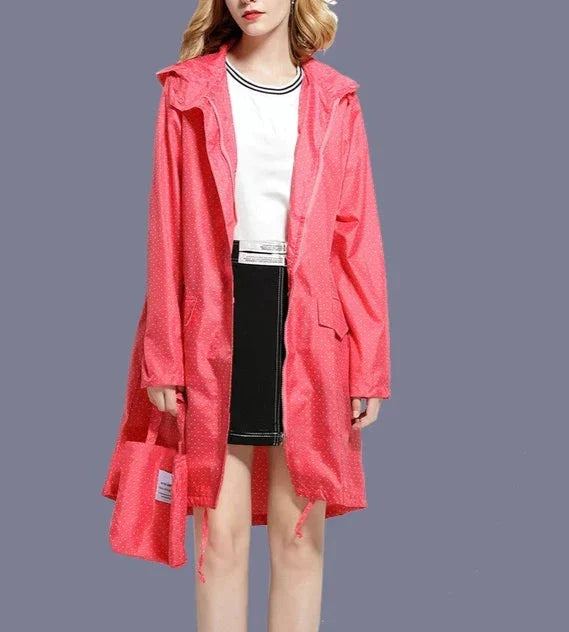 Yamina-Pink | Women's Fine Hooded Parka — Simplicity & Elegance in Daily Life