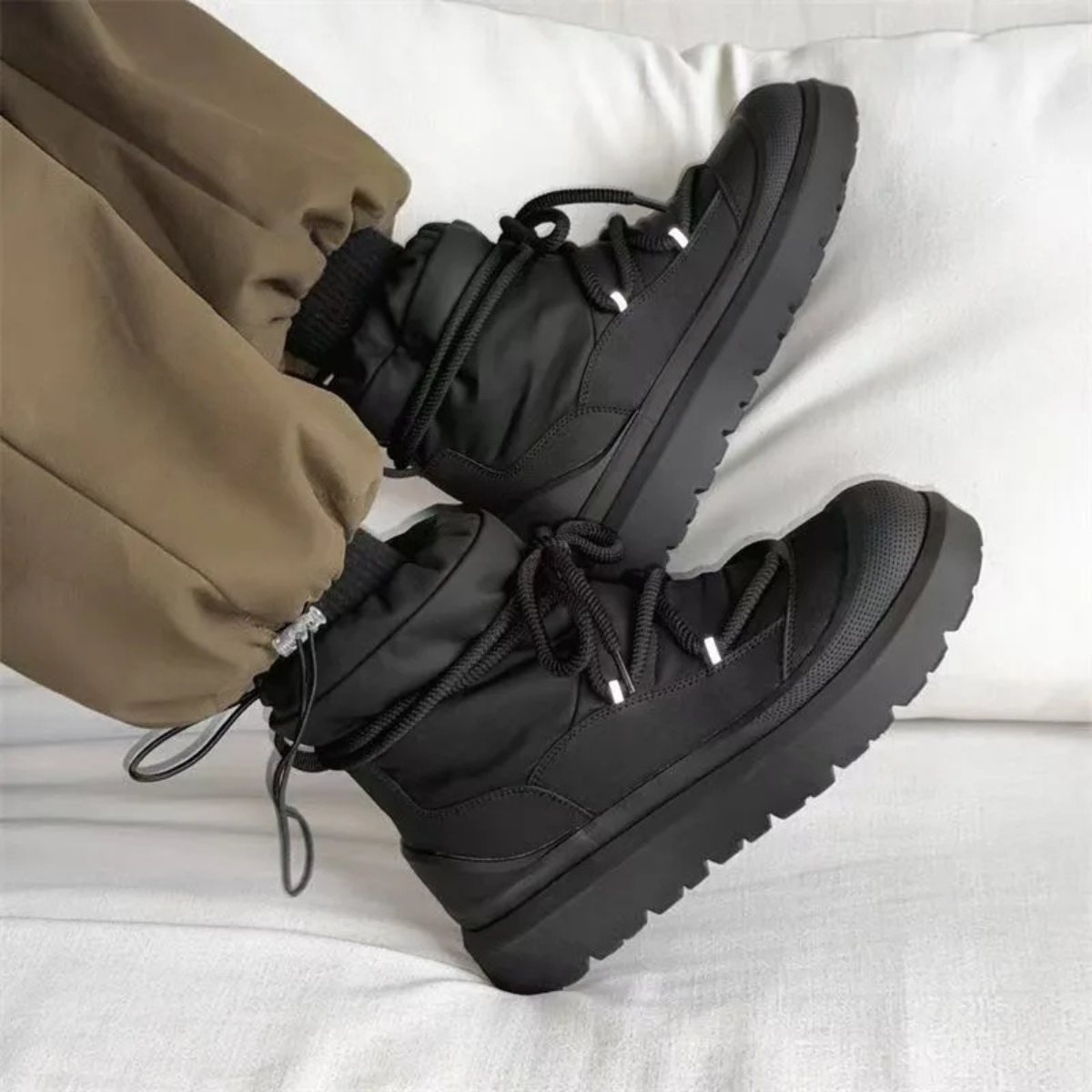 Warm Waterproof Men's Winter Snow Boots
