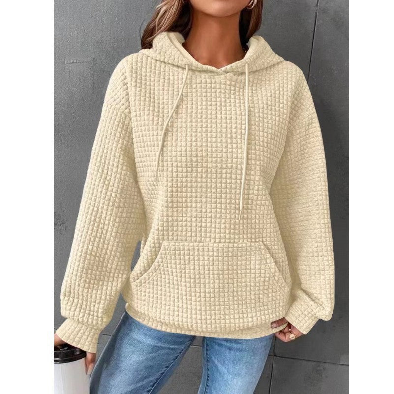 Women's hoodie with hood and kangaroo pocket