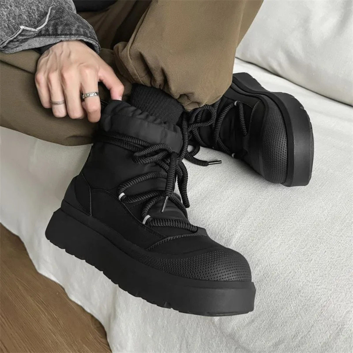 Warm Waterproof Men's Winter Snow Boots