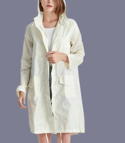 Yamina-Pink | Women's Fine Hooded Parka — Simplicity & Elegance in Daily Life