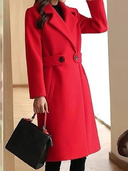 Women's Winter Trench Coat | Belt Design