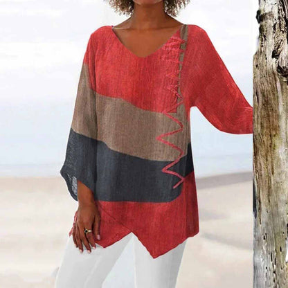 Caroline | Elegant Loose Asymmetrical Blouse