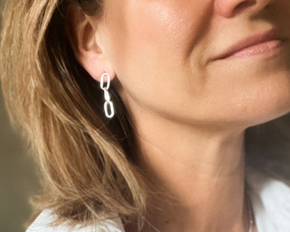 Beatrix | Earrings in Paperclip Design