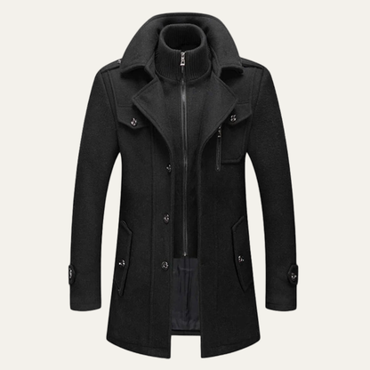 Warm Waterproof Men's Zip Up Winter Jacket