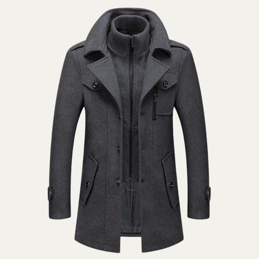 Warm Waterproof Men's Zip Up Winter Jacket - Nocini