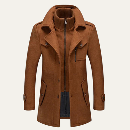 Warm Waterproof Men's Zip Up Winter Jacket