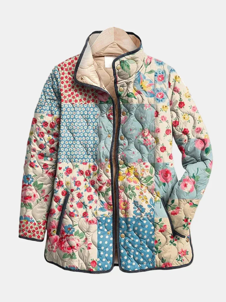 Beautiful Floral Patchwork Quilt - Olytrend
