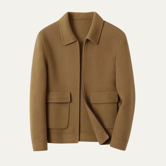 Warm Mens Quilted Zipper Winter Coat - Nocini