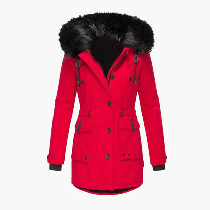 Waterproof Hooded Women's Winter Coat with Pockets