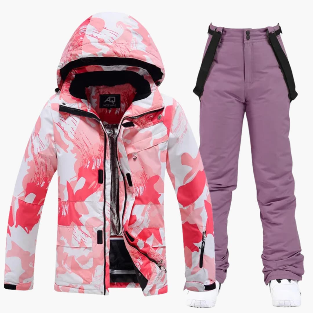 Warm Women's Snow Ski Jacket Set
