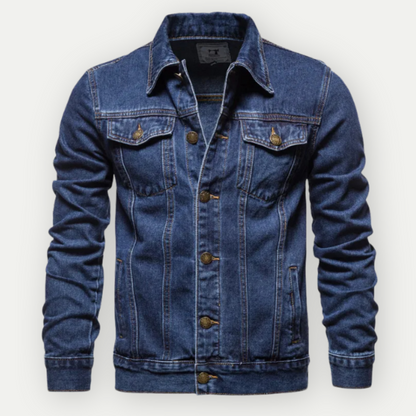Casual Blue Jeans Jacket for Men