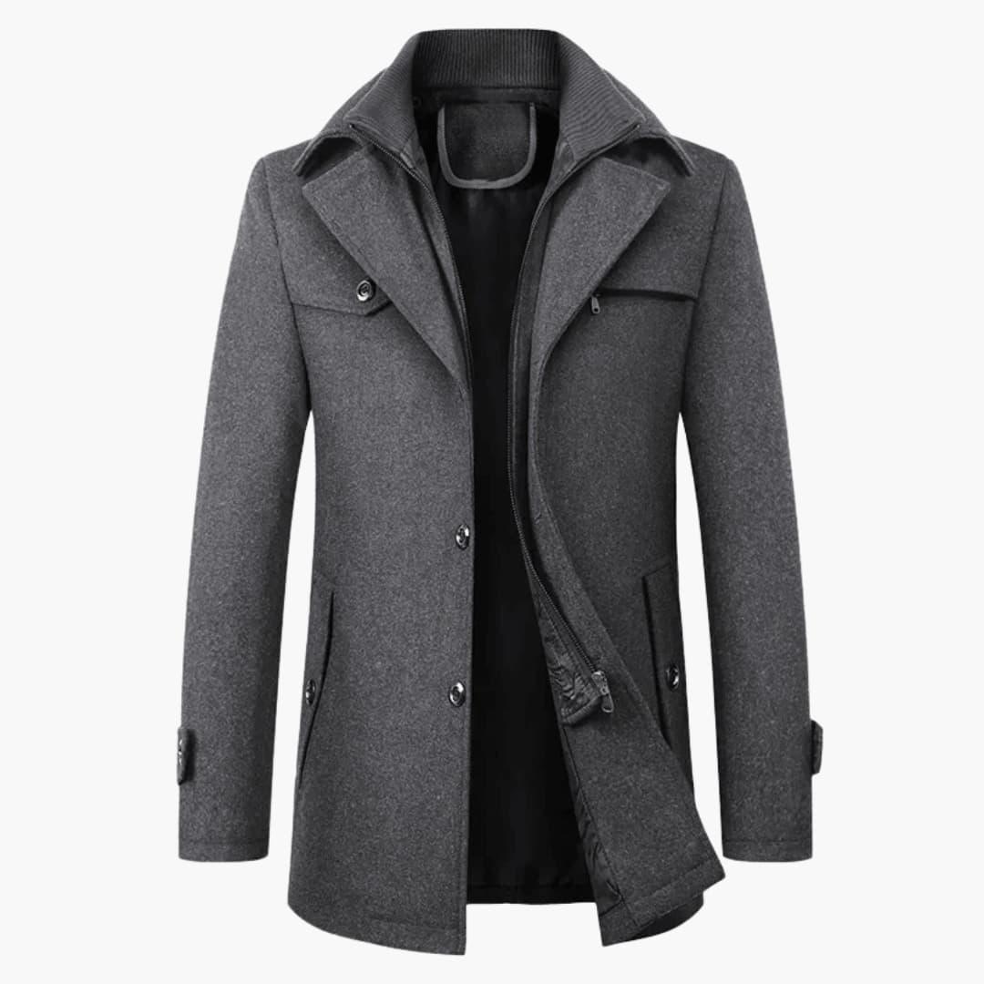 Warm Mens Wool Winter Coat