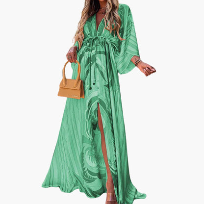 Vibrant Floral Maxi Dress for Women