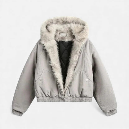Ancient World | Women's Winter Coat with Fur Collar