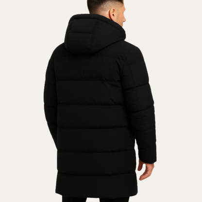 Warm Men's Puffer Hooded Parka Jacket