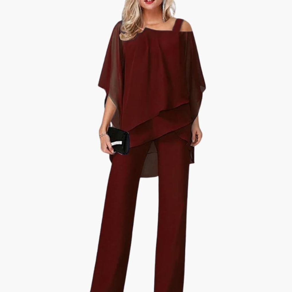 Women's Off Shoulder Wide Leg Romper
