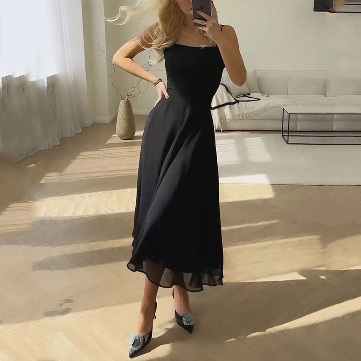 Beatrix | Elegant Midi Dress with Square Neckline for Women