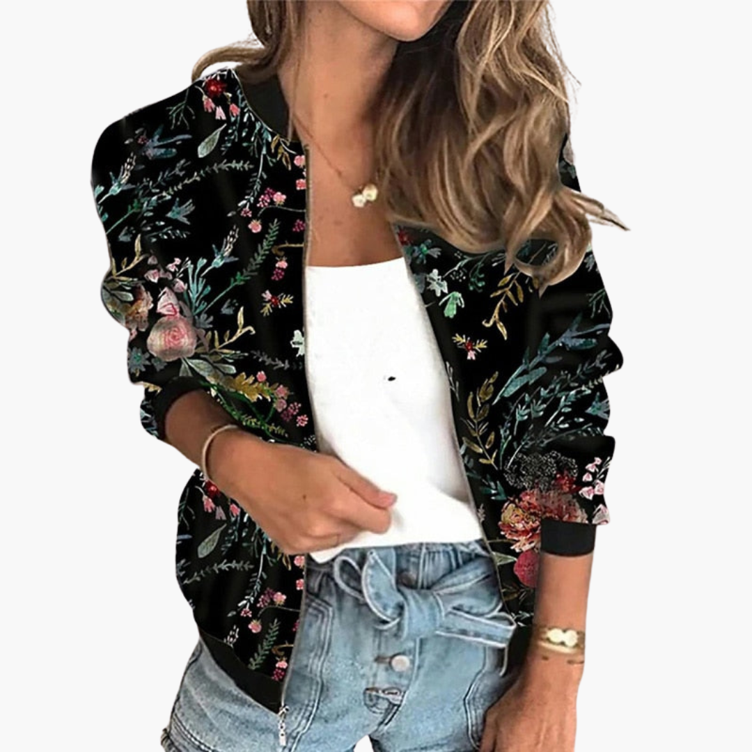 Women's Floral Jacket - Slim Fit & Fashionable