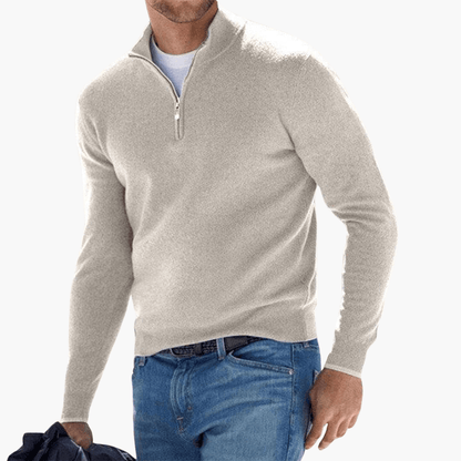 Casual Men's Zip Up Sweater
