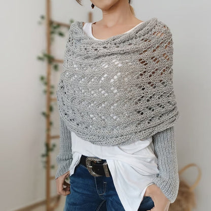 Bohemian knit bath towel for women