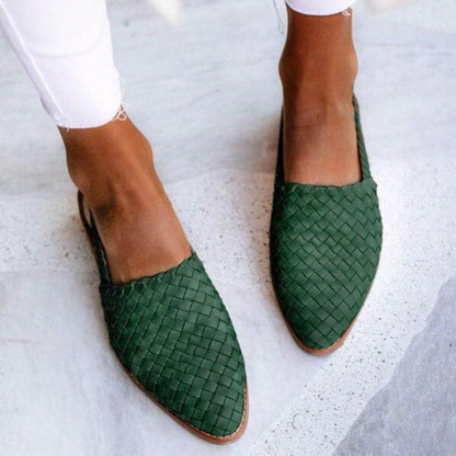Chic Fabric Vegan Flat Ballet Shoes