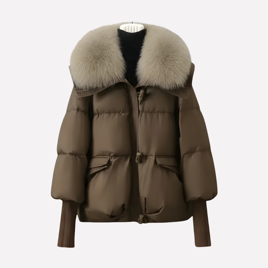 Warm Down Filled Women's Parka Coat - Olytrend
