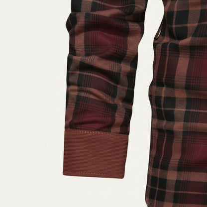 Warm Plaid Check Men's Winter Coat