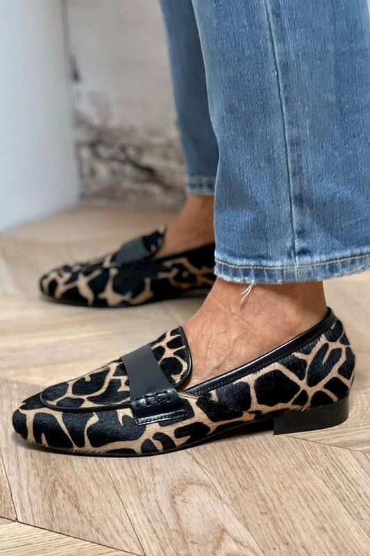 Wild Print Slip On Shoes - Olytrend