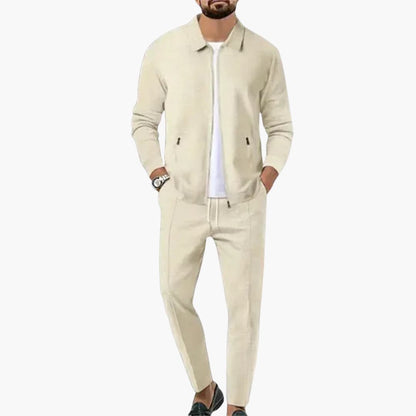 Casual 2-Piece Tracksuit with Zip Top and Trousers