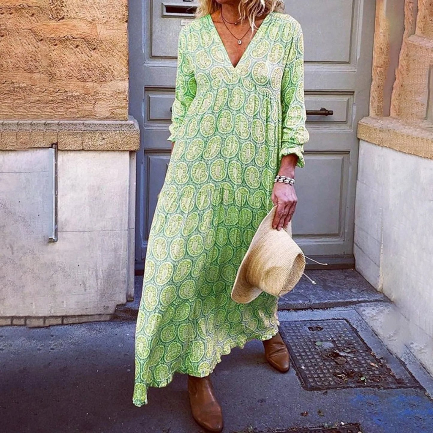 Boho Chic Floral Maxi Dress