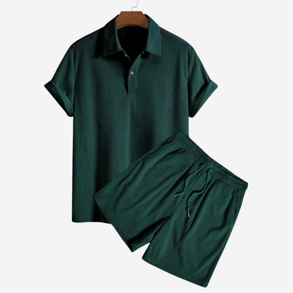Casual Cotton Short Sleeve Mens Shirt