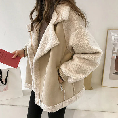 Women's Winter Jacket with Zipper and Pockets | Practical