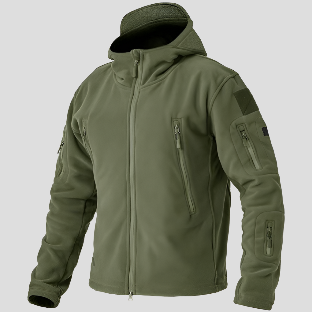 Warm Waterproof Mens Fleece Coat for Outdoor Use