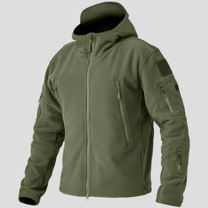 Warm Waterproof Mens Fleece Coat for Outdoor Use