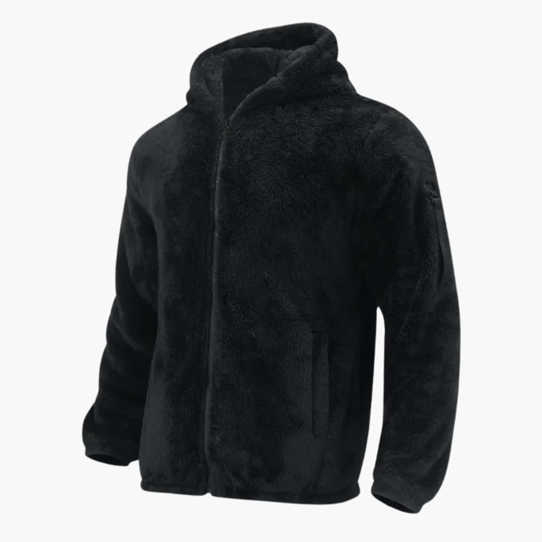 Warm Hooded Zip Up Mens Jacket