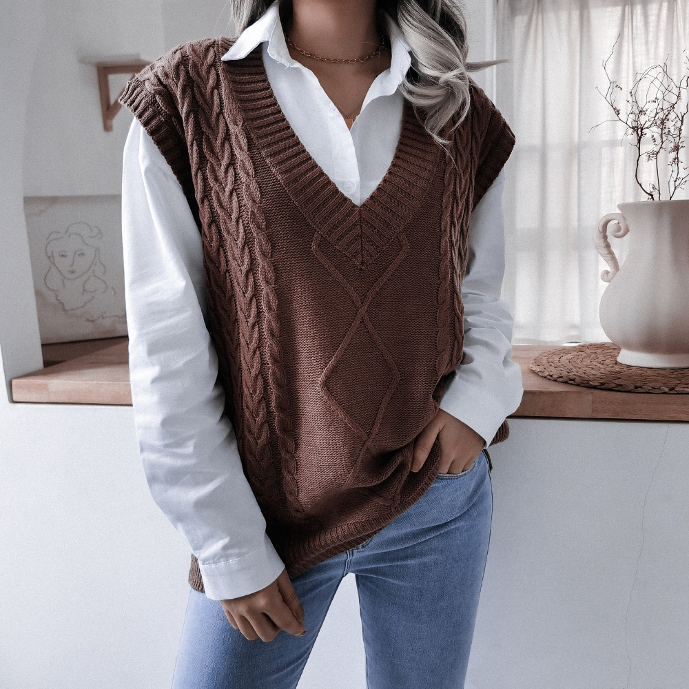 Versatile sleeveless sweaters for women