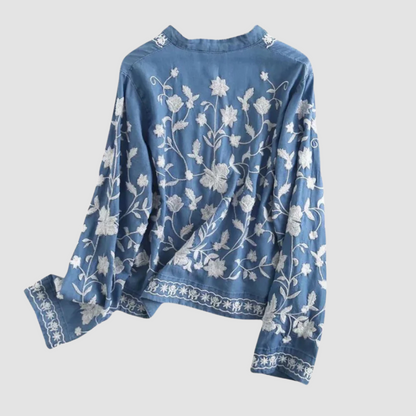 Vintage Floral Women's Cardigan Sweater