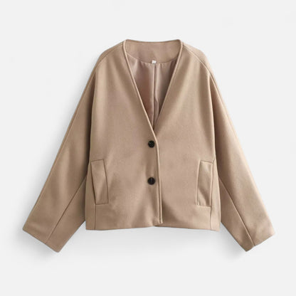Ancient World | Women's Kimono Jacket Wool V-Neck