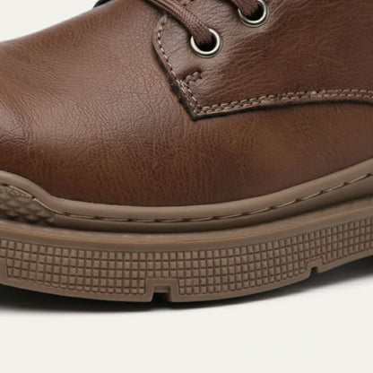 Waterproof Men's Leather Lace Up Winter Boots