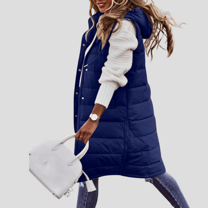 Women's Fleece Lined Hooded Gilet