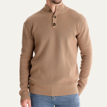 Warm Mens Crew Neck Turtleneck Pullover Sweater